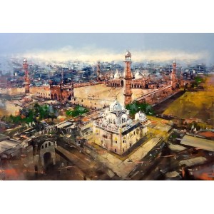 Shan Amrohvi, 30 x 42 inch, Acrylic on Canvas, AC-SA-162